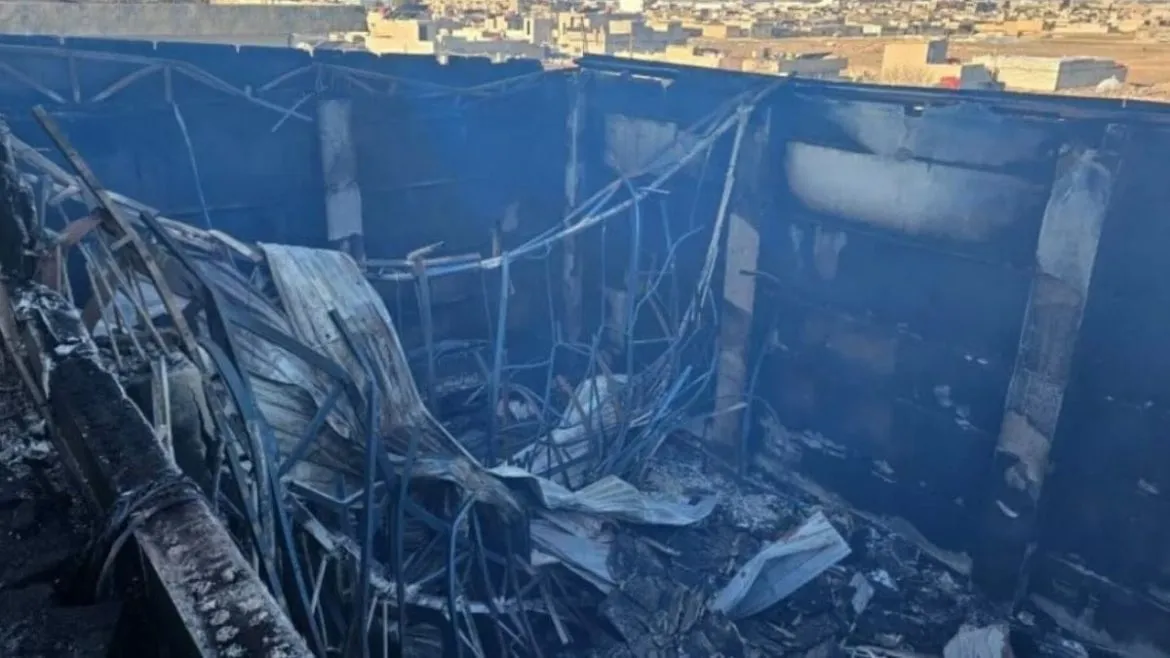 القامشلي: حريق كبير بـ تلفزيون روناهي ووقف بث القناة