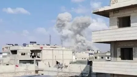 انفجار قوي بحمص اليوم وسببوا صاروخ قديم من أيام النظام السابق