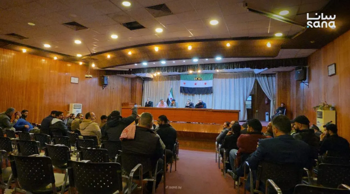 اجتماع تحضيري بدرعا عشان ذكرى انطلاق الثورة السورية