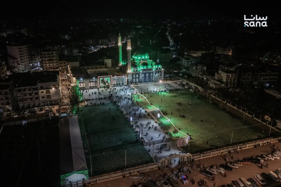 أجواء ليلة القدر بمسجد خالد بن الوليد بحمص كانت مميزة