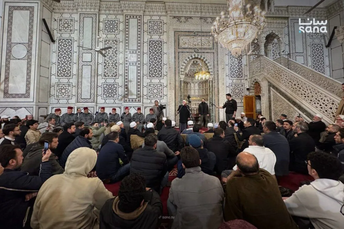 الجامع الأموي بدمشق احتفل بليلة القدر بحضور وزير الأوقاف