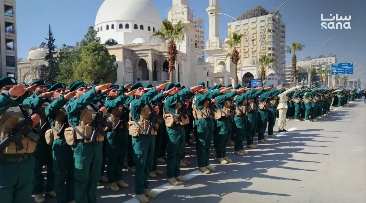 تخريج أفراد وزارة الداخلية بدمشق بعد إتمام تدريبهم