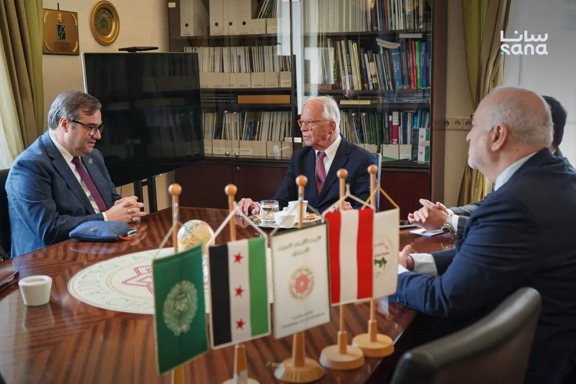 حاكم مصرف سوريا المركزي بيجتمع مع رئيس غرفة التجارة العربية النمساوية بفيينا