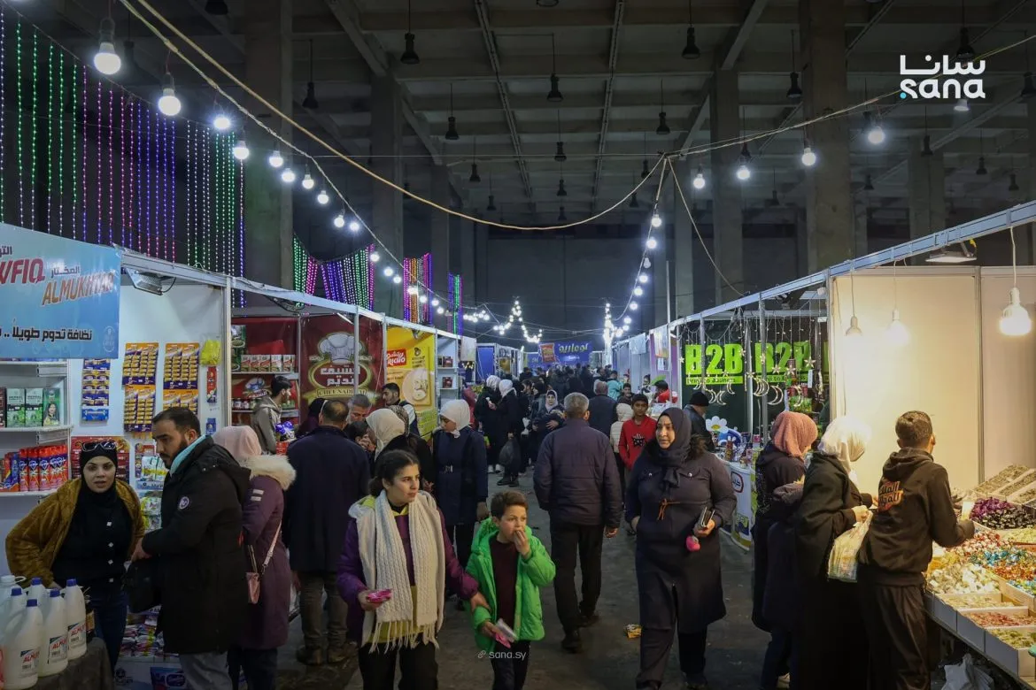 مهرجان الخير بدمشق بيجذب المتسوقين بعروض قوية قبل العيد