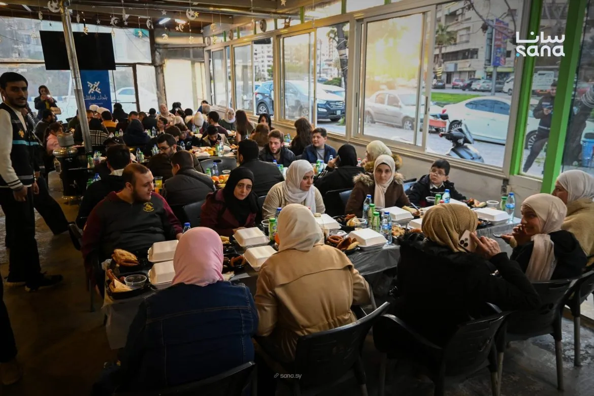 إفطار رمضاني بلمة خير للأطفال والشباب المكفوفين باللاذقية