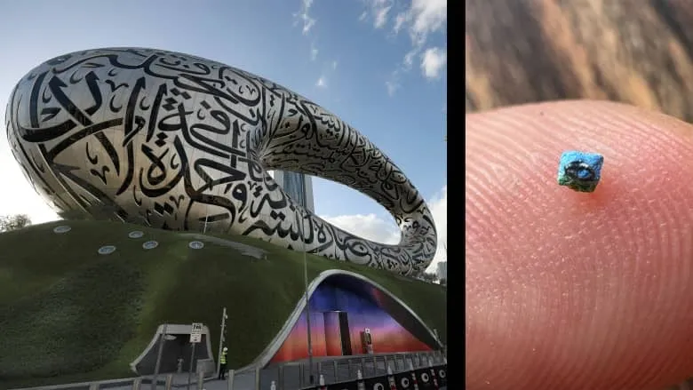 فنان سوري بيبدع وبيرسم متحف المستقبل بدبي على حبة سكر