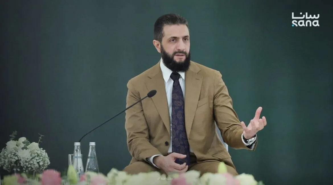 الرئيس الشرع بيعلن عن انتعاش قوي بالاقتصاد وزيادة رواتب الموظفين وترميم المناطق المتضررة