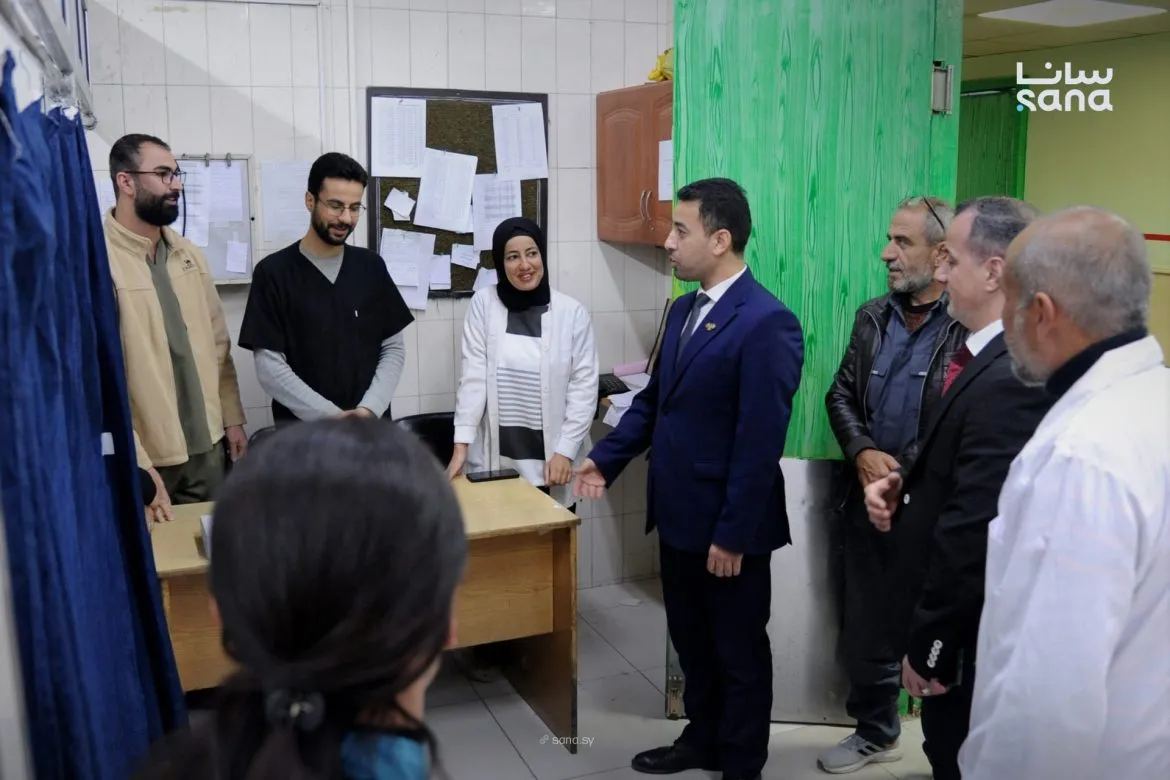 وزير الصحة مصعب العلي بزيارة تفقدية لأقسام الإسعاف بمشافي دمشق