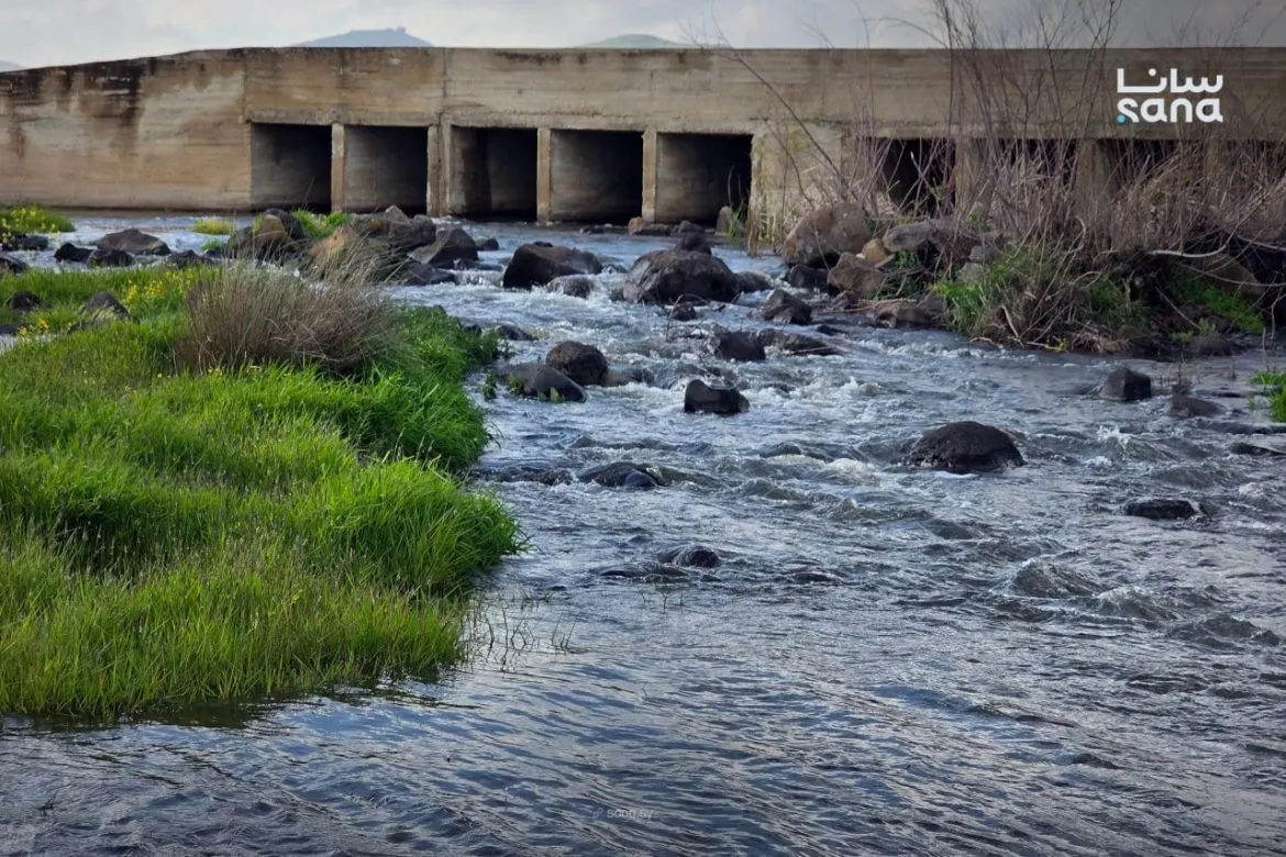 الوديان والأنهار عم ترجع تجري بالقنيطرة بعد مطر كتير قوي