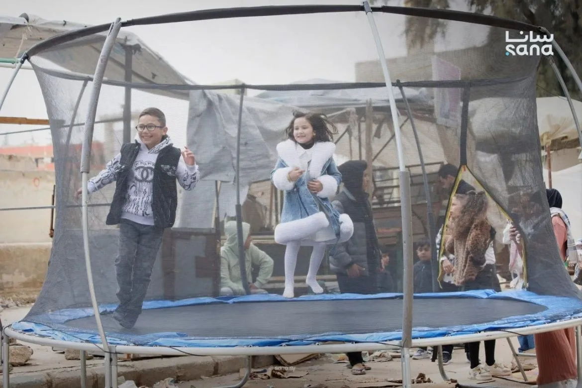 فرحة ولاد درعا بتاني يوم عيد الفطر المبارك