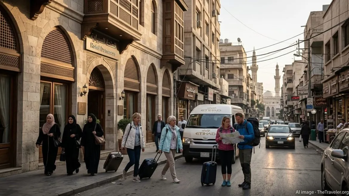 طيران الاتحاد من أبو ظبي لدمشق عم ينعش السياحة والفنادق بسوريا