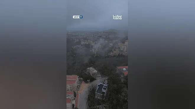 الضباب مغطّي صلنفة بريف اللاذقية بمشاهد جوية بتجنن