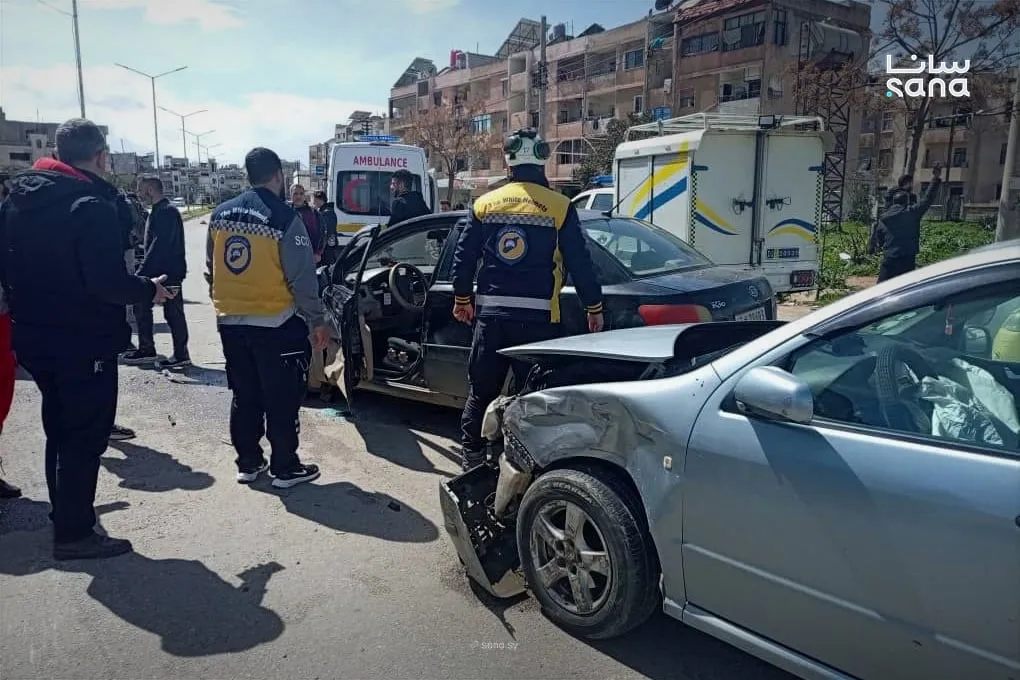 شخصين توفوا و19 انصابوا بحوادث سير بسوريا بآخر 24 ساعة