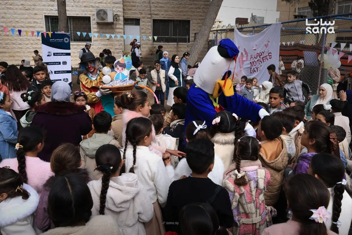 التجمع المدني السوري عمل مهرجان العيد للأطفال بالرحيبة بريف دمشق