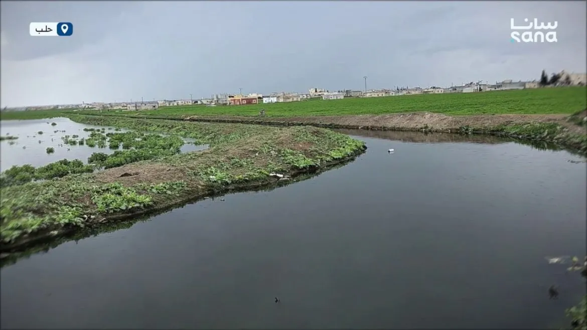 ريف حلب: استنفار وتحذيرات من فيضانات جديدة بالسيحة تغمر آلاف الدونمات