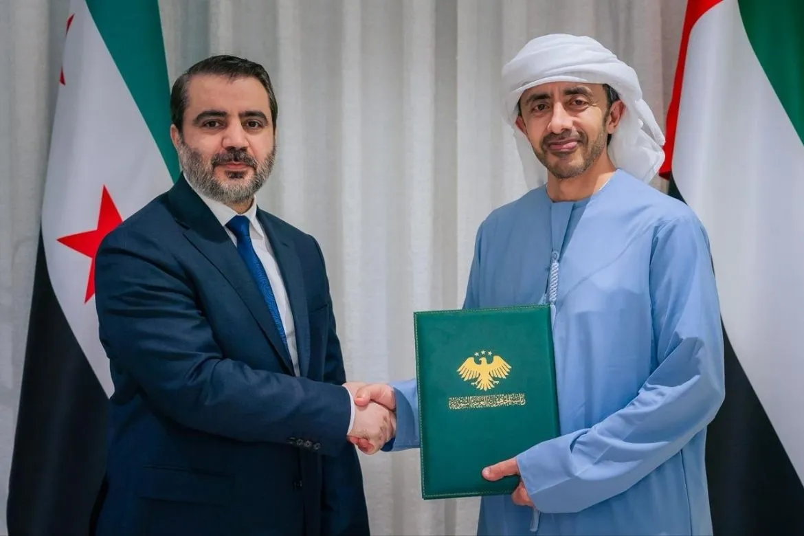 الشيباني بيوصل رسالة من الرئيس أحمد الشرع لرئيس الإمارات بأبوظبي