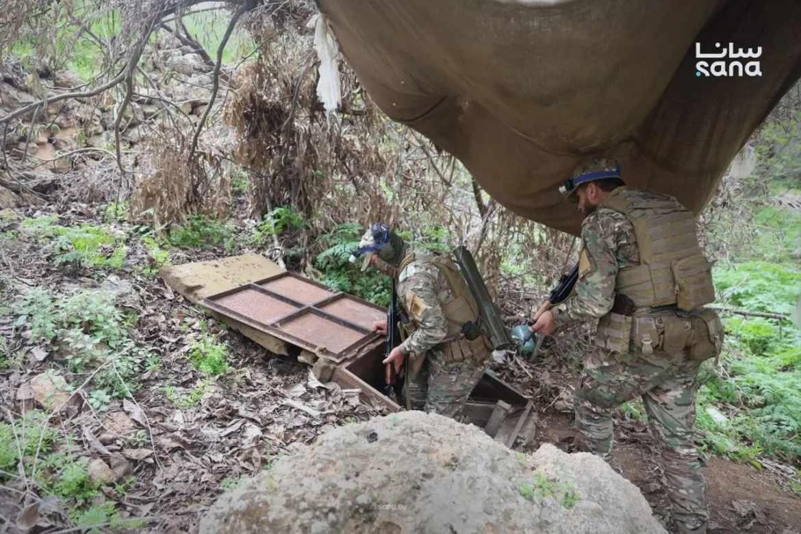 الجيش العربي السوري سكر نفق تهريب خطير بريف حمص الغربي