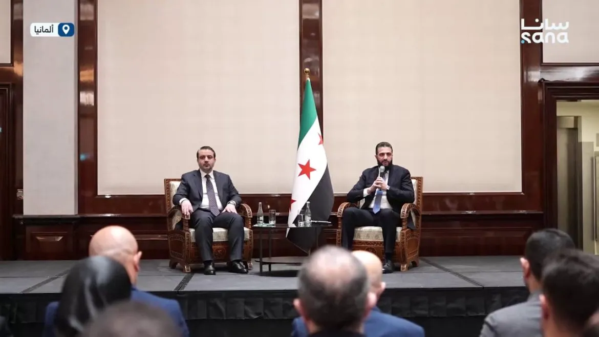 شو حكوا السوريين بألمانيا لما التقوا بالرئيس أحمد الشرع؟