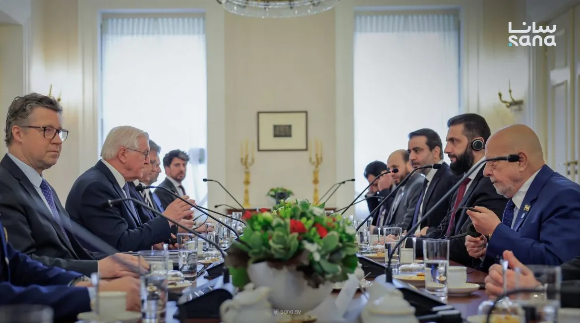 الرئيس الشرع وشتانماير بيبحثوا تقوية العلاقات بين سوريا وألمانيا