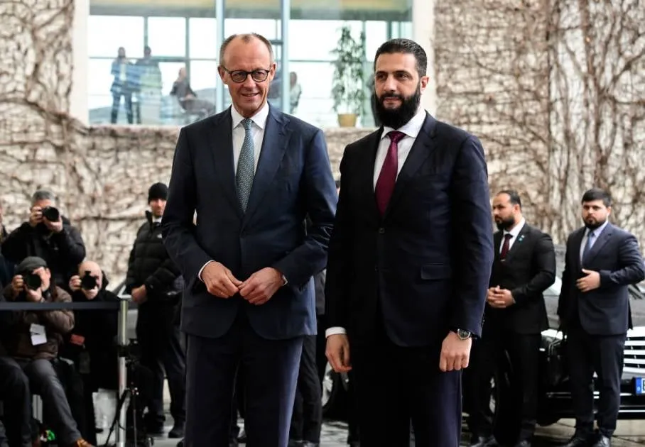 أحمد الشرع عم يناقش ملف اللاجئين السوريين بألمانيا