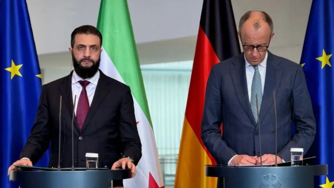 الشرع من ألمانيا: ما في سلاح غير للدولة وما بنقبل بدويلات جوا البلد