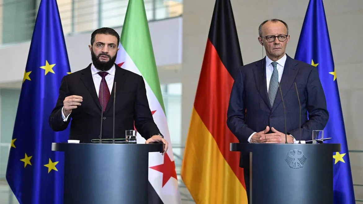 الرئيس السوري أحمد الشرع يعلن عن شراكة جديدة مع ألمانيا ويحذر من تهديدات الشرق الأوسط