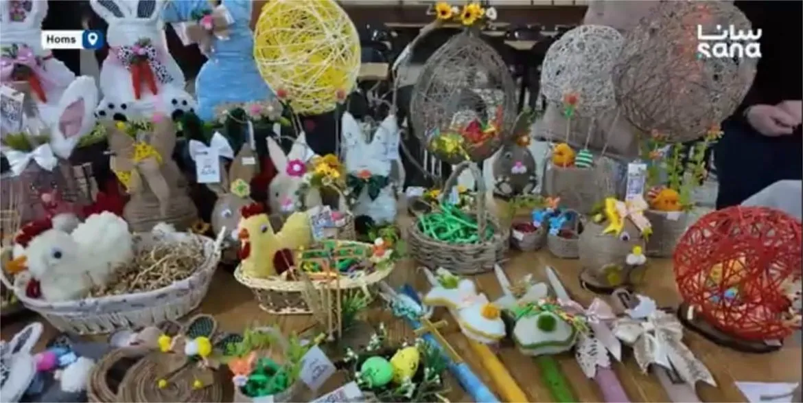 بازار الفصح: فرحة وتضامن بكنيسة سيدة السلام بدمشق