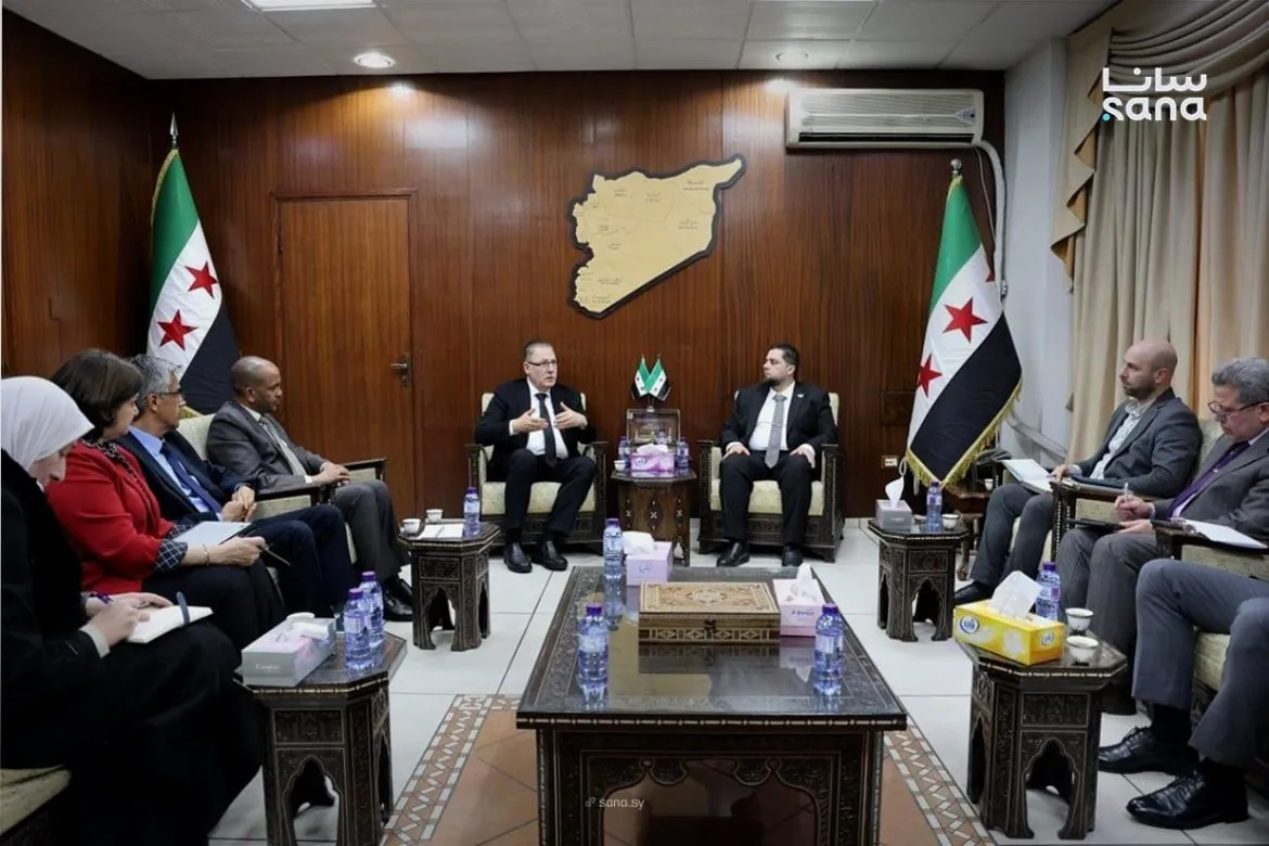 وزير الأشغال بسوريا بيبحث مع وفد أممي دعم التعافي وإعادة الإعمار