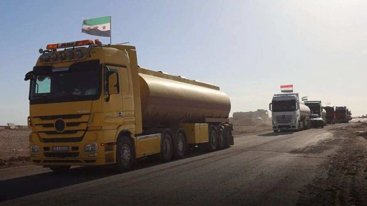 أول شحنات فيول عراقي بتوصل لسوريا عبر معبر التنف
