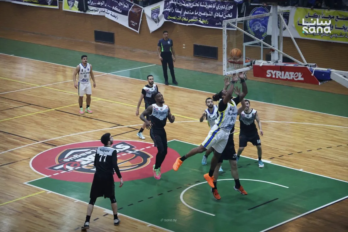 النواعير بيقوي صدارتو بدوري السلة للرجال بعد فوزو الكبير على الثورة