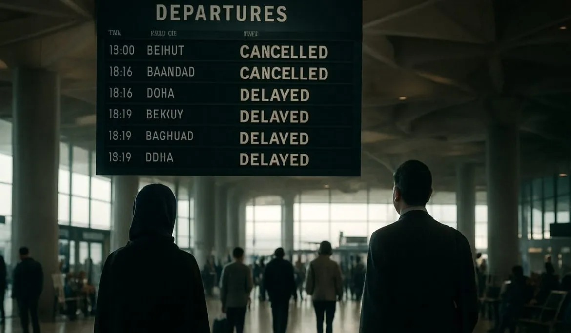 مطار الملكة علياء بعمان: 58 رحلة ملغاة و41 متأخرة بسبب توترات المنطقة