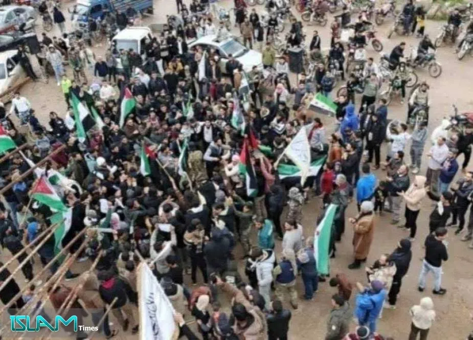 مظاهرات بسوريا لدعم فلسطين ضد قانون إعدام الأسرى