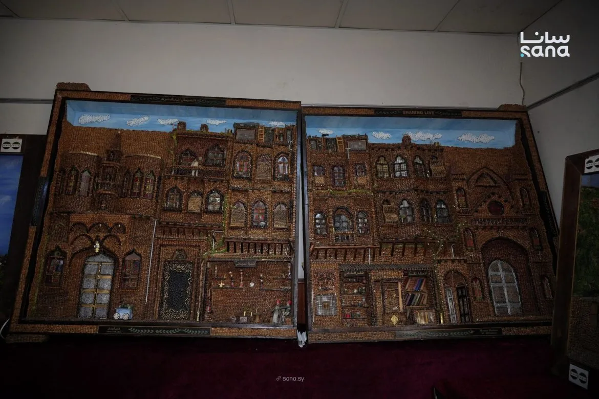 الفنان مازن شيبان بيوثّق حضارات دمشق وتراثها بفن معاصر